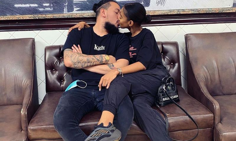 Rapper AKA and fiance