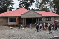 Interior PS Karanja Kibicho inspecting the construction of Kirinyaga State Lodge