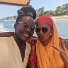 Award-winning actress Lupita Nyong’o  in Lamu with Umra Omar