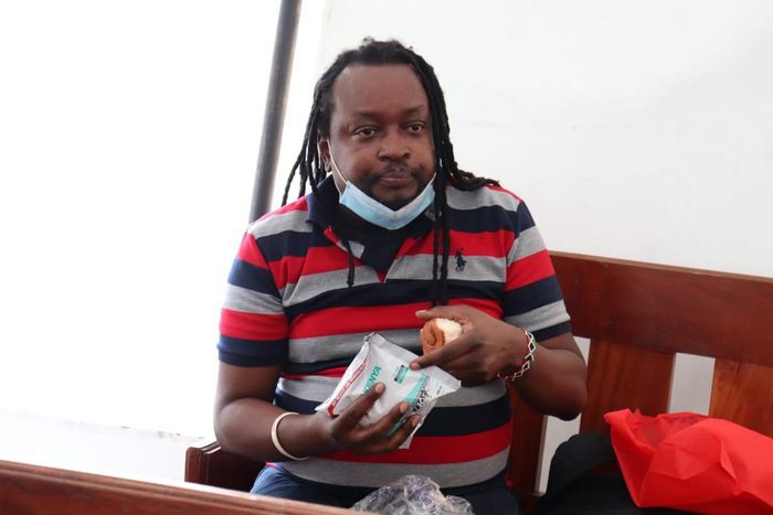 Activist Edwin Kiama during a acourt appearance