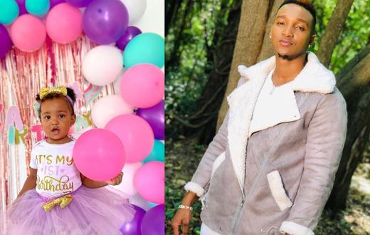 Brown Mauzo introduces his daughter to the world as she turns 1 (Photos)