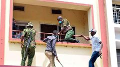 Police gain access to Equity Bank in Kisumu to battle with robbers