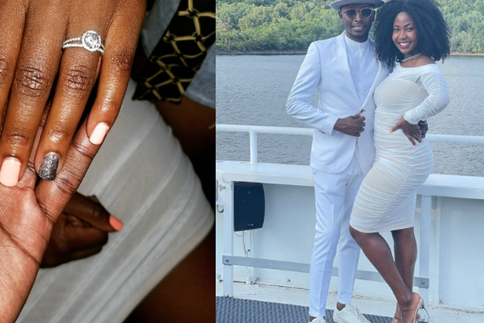 US based Kenyan DJ Shinski proposes to his longtime girlfriend DJ Mochi (Photos)