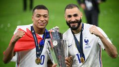 Match winners: Kylian Mbappe and Karim Benzema