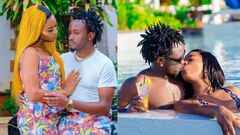 Singer Bahati and Diana Marua