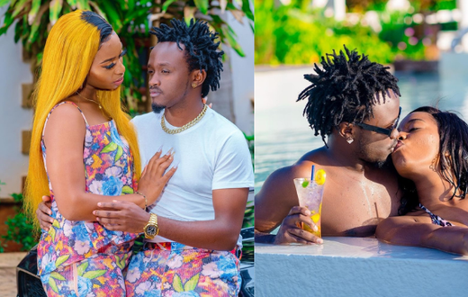 Singer Bahati and Diana Marua