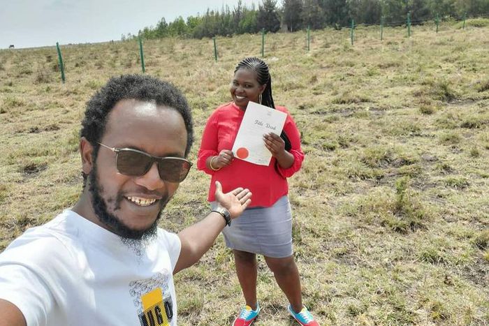 Jemutai and Hamo buy their first piece of land