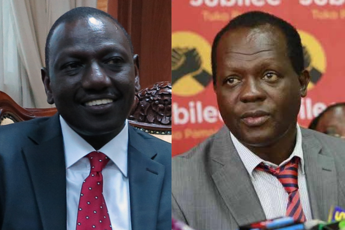 DP William Ruto and Raphael Tuju