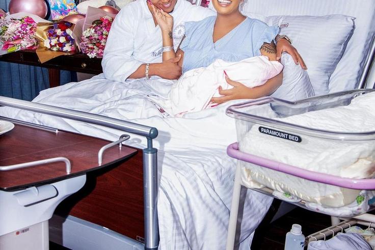 Vera Sidika, Brown Mauzo and their daughter Asia