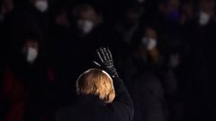 Chancellor Angela Merkel of Germany at her farewell event in Berlin on Thursday.Credit...Clemens Bilan/EPA, via Shutterstock