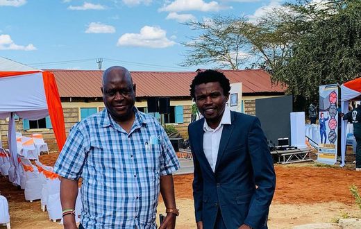 NACADA CEO Victor Okioma and NACADA Vice Chair Vincent Chipukeezy Mwasia