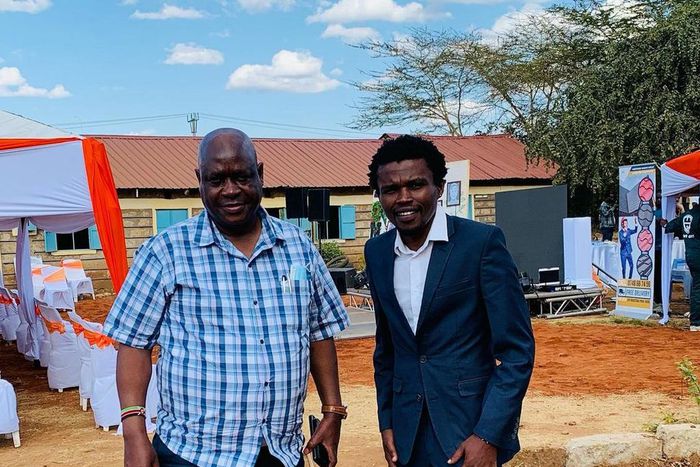 NACADA CEO Victor Okioma and NACADA Vice Chair Vincent Chipukeezy Mwasia