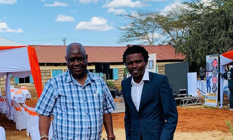 NACADA CEO Victor Okioma and NACADA Vice Chair Vincent Chipukeezy Mwasia