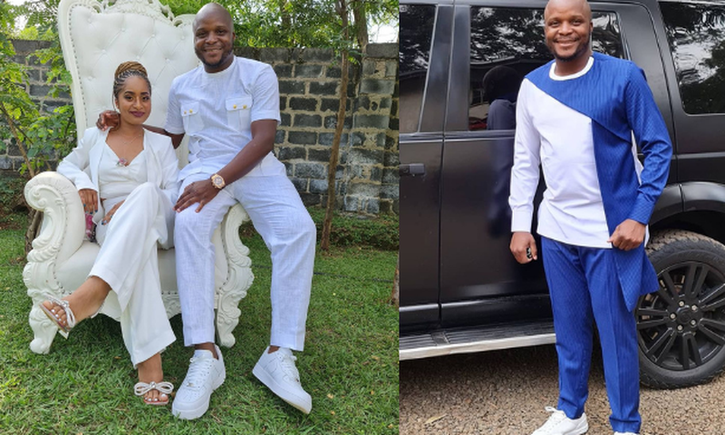 Media Personality Jalang'o and His wife Amina