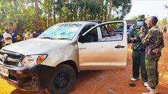 UDA politician Evans Kakai's car pelted with stones in Kabuchai