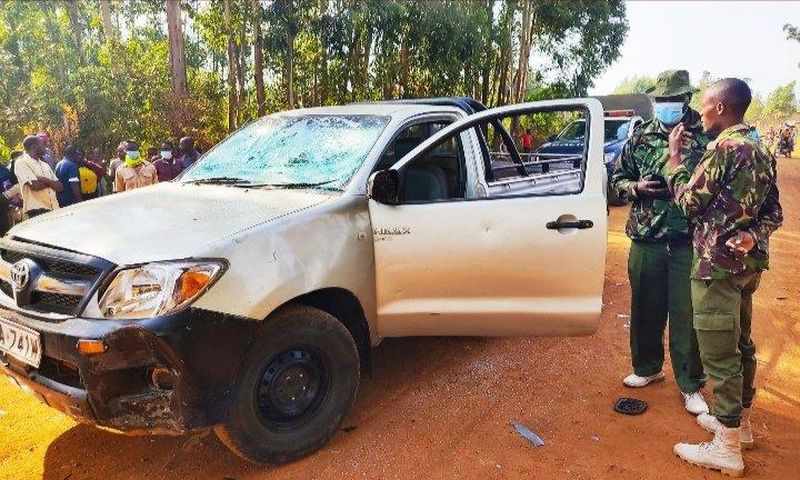 UDA politician Evans Kakai's car pelted with stones in Kabuchai
