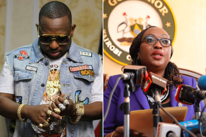 Former Nairobi Governor Mike Sonko and acting Nairobi Governor Anne Mwenda Kananu