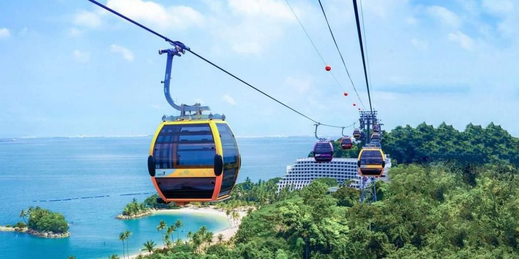 Cable cars in use