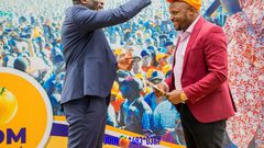 ODM party Secretary-General Edwin Sifuna welcomes Jalang'o to the Orange party