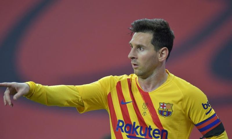 Sensational strike: Lionel Messi scored twice in Saturday's final