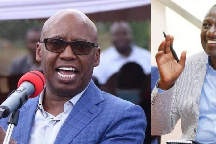 Deputy President William Ruto (right) and Businessman Jimi Wanjigi (left)