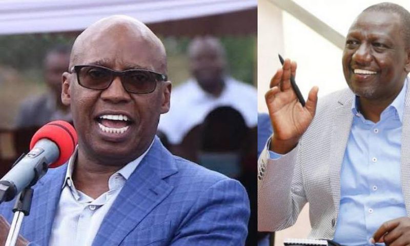 Deputy President William Ruto (right) and Businessman Jimi Wanjigi (left)