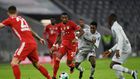 Bayern Munich defender David Alaba (2L) is reportedly set to join Real Madrid next season
