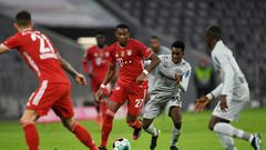 Bayern Munich defender David Alaba (2L) is reportedly set to join Real Madrid next season