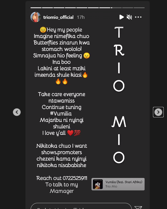 Trio Mio's post