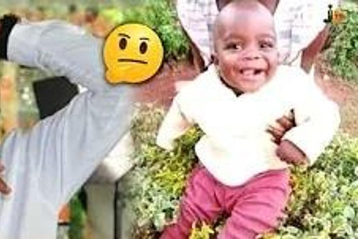 A photo of Jalang'o and a boy who resembles him