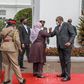 President Uhuru Kenyatta receives his Tanzanian counterpart Samira Suluhu