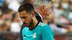Real Madrid's Eden Hazard started and stayed on the bench in the win over Barcelona on Sunday
