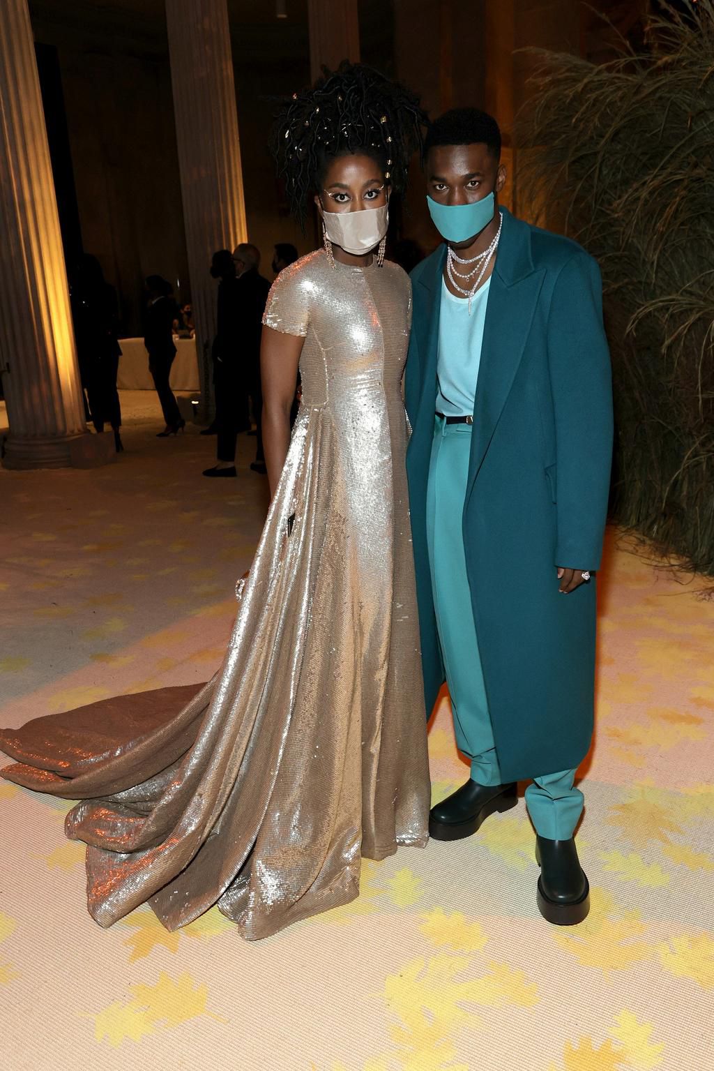 Tomi Adeyemi and Giveon at the 2021 Met Gala - Photo Credit- Getty Images