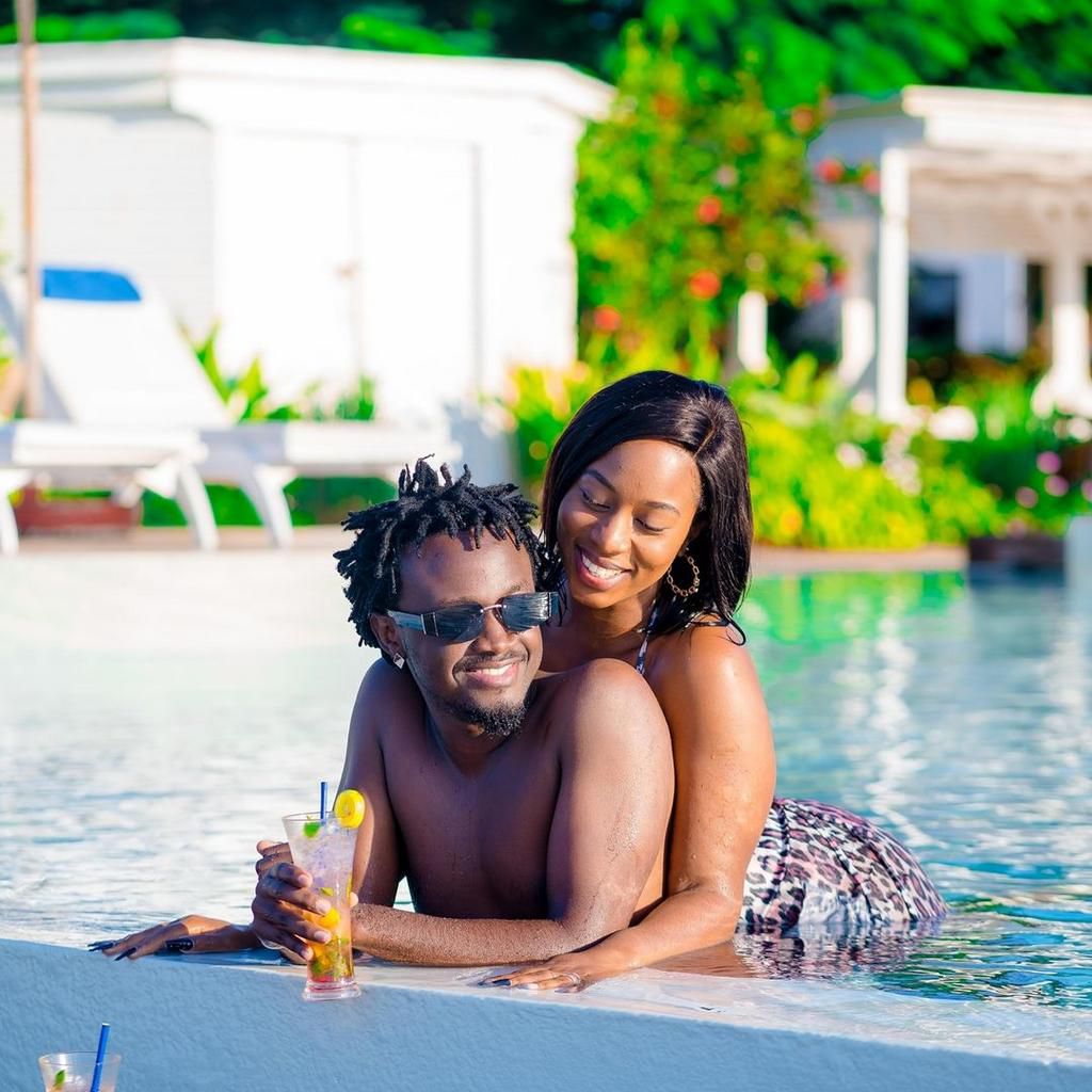 Singer Bahati and Diana Marua