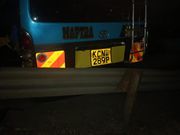 MAPTRA Sacco 14-seater registration KCN 289P which was involved in an accident along Mombasa Road on  July 21, 2021