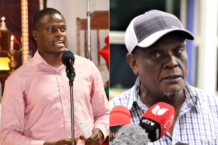 Kiharu MP Ndindi Nyoro and Jubilee party vice chairman David Murathe