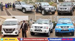DCI George Kinoti received six motor vehicles from the US embassy to enhance the mobility of detectives during security operations5
