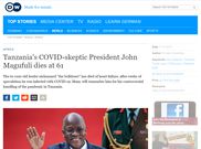 DW reports President John Pombe Magufuli's death