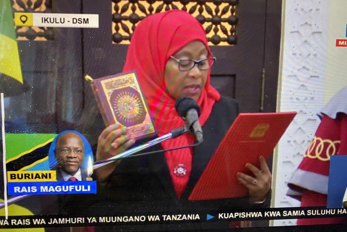 Samia Suluhu Hassan sworn in as Tanzania's sixth president