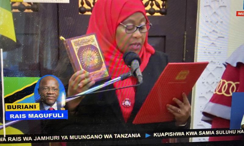 Samia Suluhu Hassan sworn in as Tanzania's sixth president