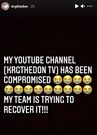KRG The Don’s YouTube Channel Hacked