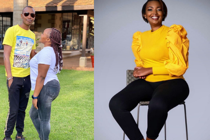 Samidoh with his wife and Karen Nyamu