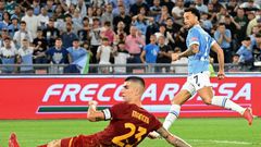 Felipe Anderson scored the decisive goal for Lazio in the Rome derby