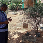 The late Badi Muhsin during his final days when he visited the grave of the late KTN presenter Ahmed Darwesh