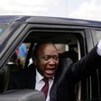 President Uhuru Kenyatta waving from his car