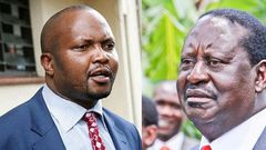 Moses Kuria and Raila Odinga