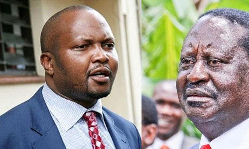 Moses Kuria and Raila Odinga