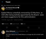 Mutula Kilonzo Jnr's Tweet