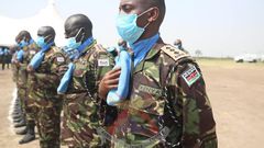 Kenya Defence Forces (KDF) soldiers during a recent deployment