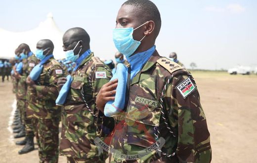 Kenya Defence Forces (KDF) soldiers during a recent deployment